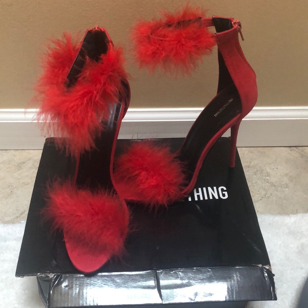 Red Feather Heels-  brand new